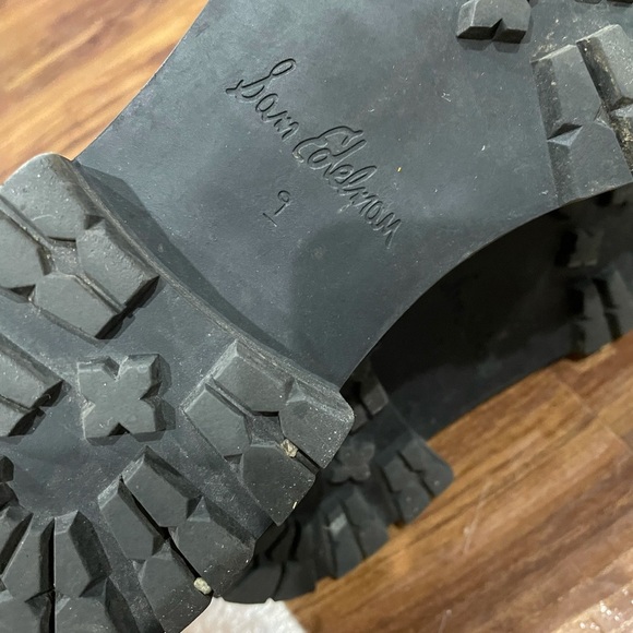 Sam Edelman sz9 black suede combat boots - Picture 2 of 4